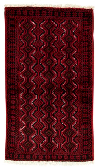 Afghan Akhjah 3'1" x 5'8" Hand-knotted Wool Rug 