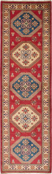 Afghan Finest Ghazni 2'9" x 9'9" Hand-knotted Wool Rug 