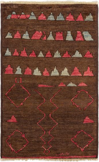 Indian Shalimar 3'9" x 6'0" Hand-knotted Wool Rug 