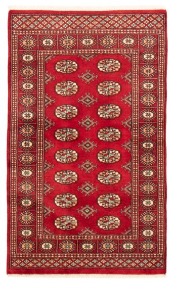 Tapis peshawar bokhara 3'1" x 5'2" en laine