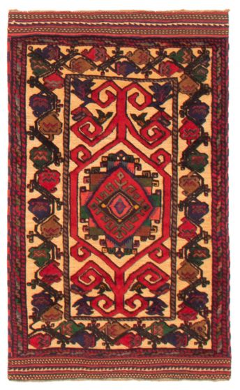 Afghan Tajik Caucasian 2'10" x 4'9" Hand-knotted Wool Rug 