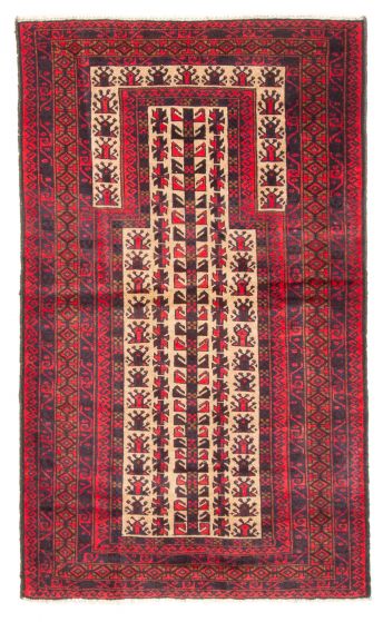 Afghan Teimani 2'10" x 4'11" Hand-knotted Wool Rug 