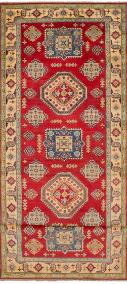 Afghan Finest Ghazni 4'10" x 16'4" Hand-knotted Wool Rug 
