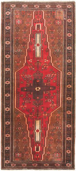 Persian Style 3'11" x 9'2" Hand-knotted Wool Rug 