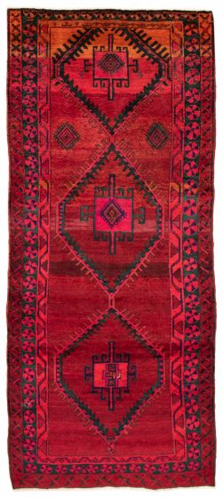 Persian Style 4'7" x 11'2" Hand-knotted Wool Rug 