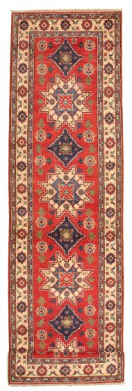 Afghan Finest Ghazni 2'9" x 10'8" Hand-knotted Wool Rug 