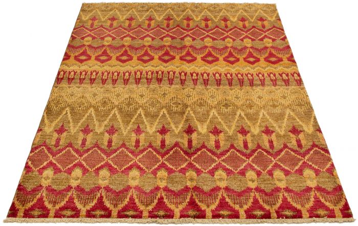 Indian Shalimar 6'0" x 9'3" Hand-knotted Wool Rug 