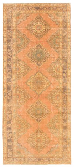 Turkish Anadol Vintage 4'9" x 11'7" Hand-knotted Wool Rug 