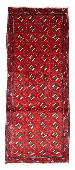 Afghan Royal Baluch 3'8" x 9'2" Hand-knotted Wool Rug 