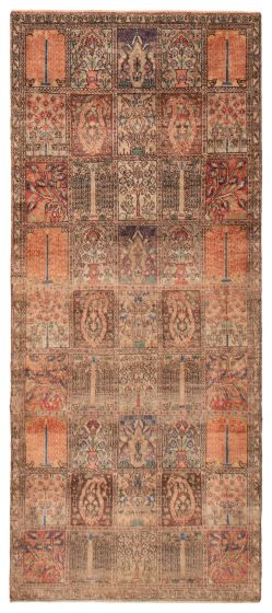 Persian Style 3'8" x 8'10" Hand-knotted Wool Rug 