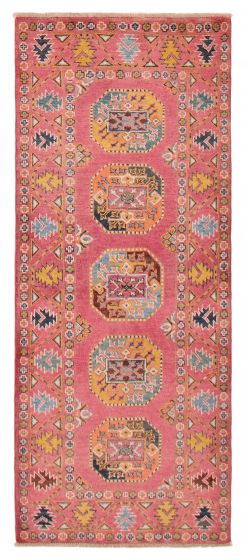 Afghan Uzbek Ghazni 2'8" x 6'5" Hand-knotted Wool Rug 