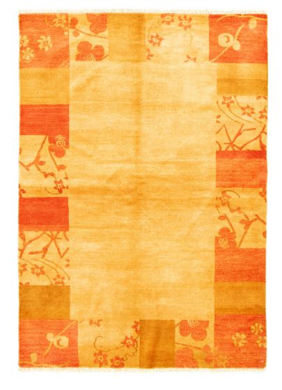 Pakistani Peshawar Ziegler 4'3" x 6'1" Hand-knotted Wool Rug 