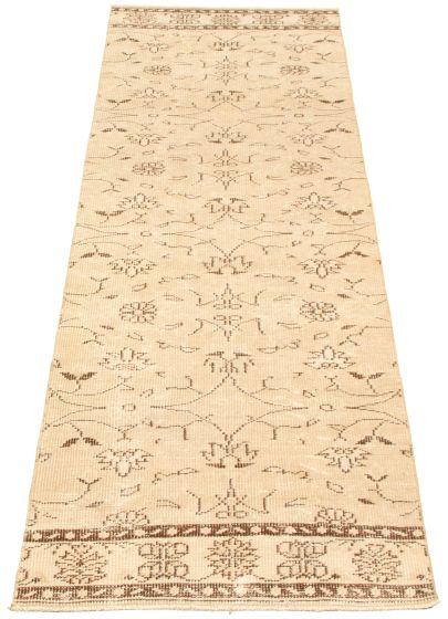 Turkish Melis Vintage 2'11" x 9'5" Hand-knotted Wool Rug 