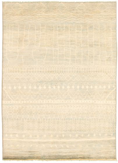 Pakistani Pak Finest Marrakesh 6'3" x 8'9" Hand-knotted Wool Rug 