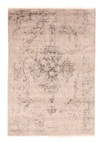 Tapis la seda 4'7" x 6'7" en laine & viscose
