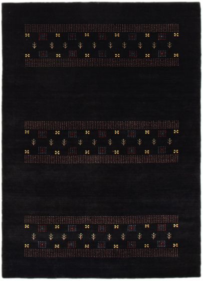 Indo Gabbeh 5'7" x 8'6" Hand Loomed Wool Rug 