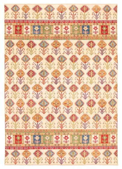 Afghan Finest Ghazni 8'4" x 11'9" Hand-knotted Wool Rug 