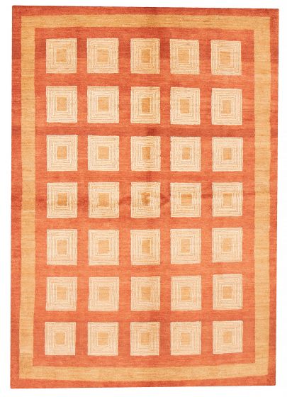 Pakistani Finest Peshawar Ziegler 5'6" x 7'10" Hand-knotted Wool Rug 
