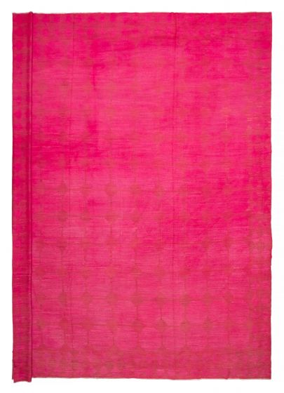 Pakistani Lahor Finest 14'7" x 17'3" Flat-Weave Wool Tapestry Kilim 