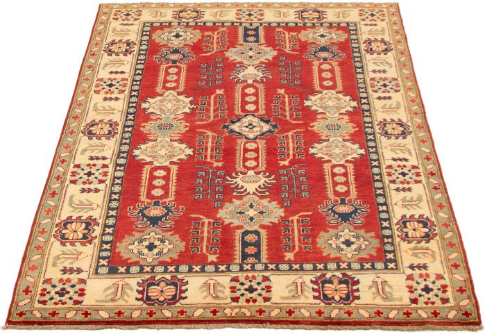 Afghan Finest Ghazni 5'0" x 7'0" Hand-knotted Wool Rug 