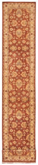 Pakistani Peshawar Oushak 2'6" x 14'1" Hand-knotted Wool Rug 