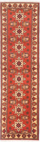 Afghan Finest Kargahi 2'9" x 9'10" Hand-knotted Wool Rug 