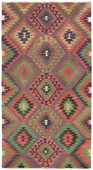 Kilim sivas 4'10" x 9'0" en laine