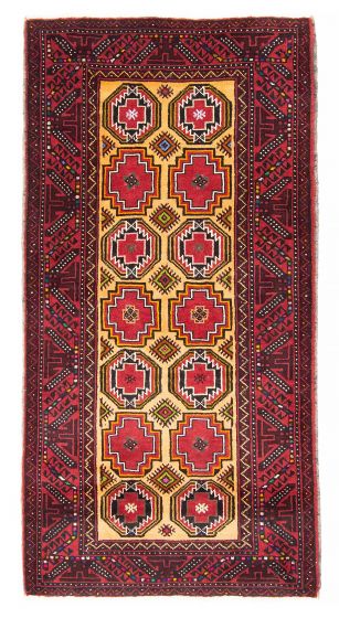 Afghan Royal Baluch 3'5" x 6'1" Hand-knotted Wool Rug 