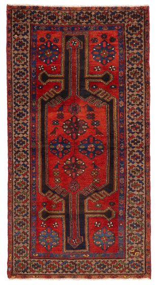 Persian Style 3'4" x 6'6" Hand-knotted Wool Rug 