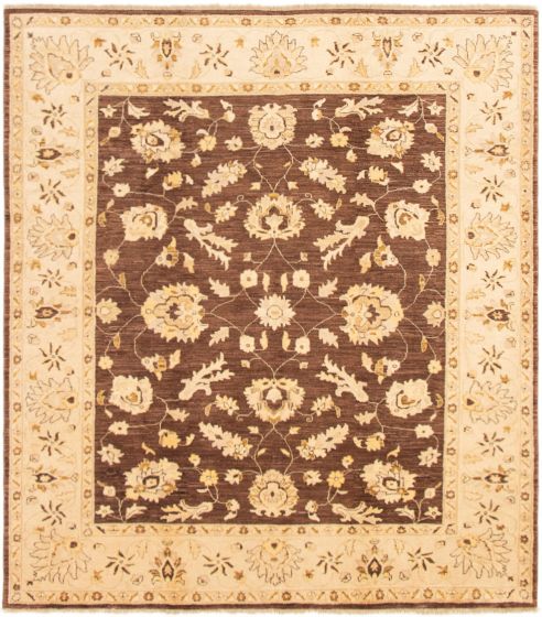 Afghan Chobi Finest 8'1" x 9'9" Hand-knotted Wool Rug 
