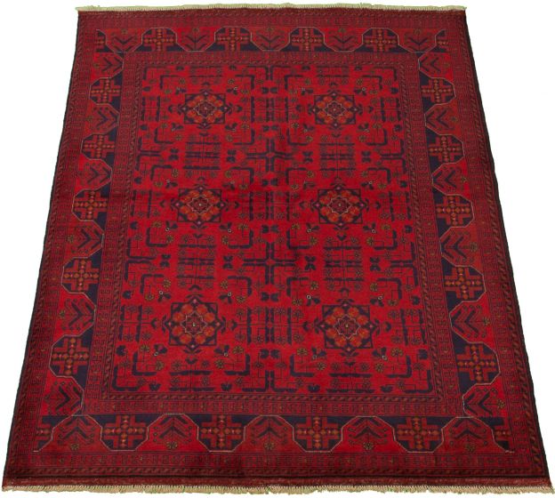 Afghan Finest Khal Mohammadi 5'0" x 6'4" Hand-knotted Wool Rug 