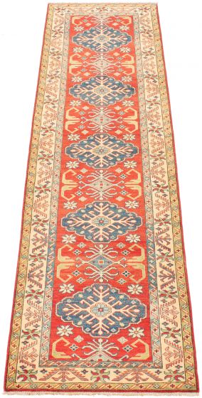 Afghan Finest Ghazni 2'10" x 9'10" Hand-knotted Wool Rug 