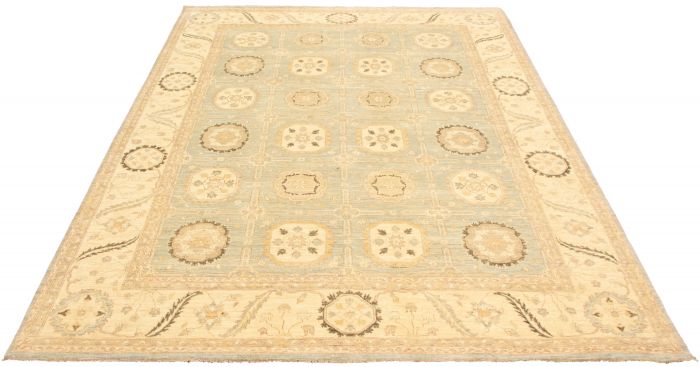 Pakistani Peshawar Oushak 9'1" x 12'2" Hand-knotted Wool Rug 