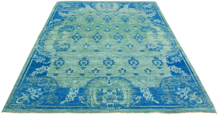 Pakistani Lahore Finest Collection 9'1" x 12'3" Hand-knotted Wool Rug 