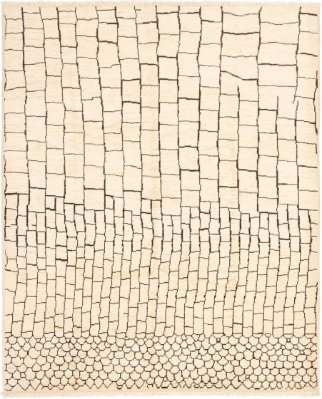 Indian Tangier 8'3" x 10'0" Hand-knotted Wool Rug 