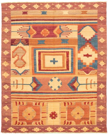 Turkish Sundance 9'5" x 11'6" Flat-Weave Wool Kilim 