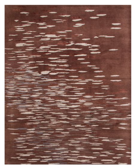 Nepal Opulence 8'2" x 10'0" Hand-knotted Silk, Wool Rug 