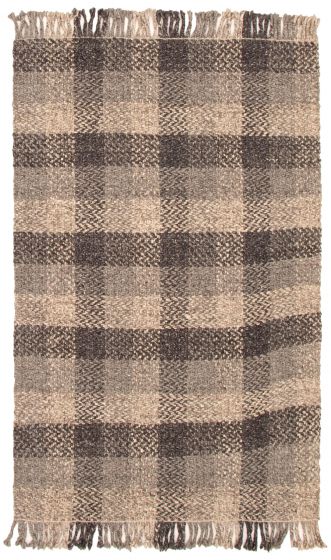 Indian Sienna 5'3" x 8'5" Hand Tufted Wool Rug 