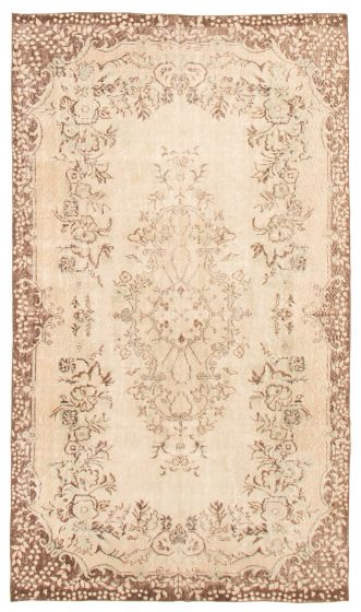 Turkish Antalya Vintage 5'9" x 9'11" Hand-knotted Wool Rug 