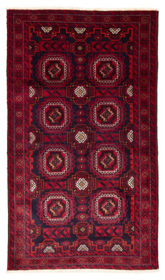 Afghan Royal Baluch 3'5" x 5'11" Hand-knotted Wool Rug 