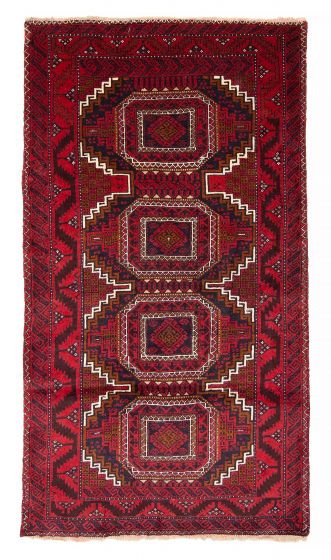 Afghan Royal Baluch 3'4" x 5'11" Hand-knotted Wool Rug 