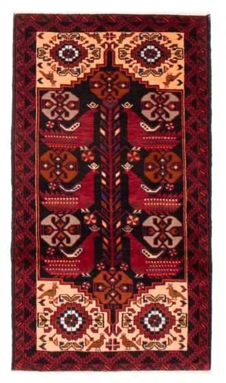 Afghan Royal Baluch 3'2" x 5'10" Hand-knotted Wool Rug 