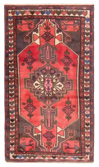 Persian Style 3'7" x 6'2" Hand-knotted Wool Rug 