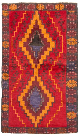Tapis teimani 3'5" x 6'0" en laine