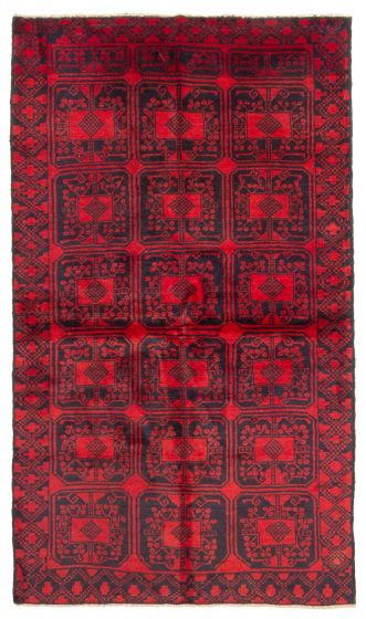Tapis teimani 3'5" x 6'1" en laine