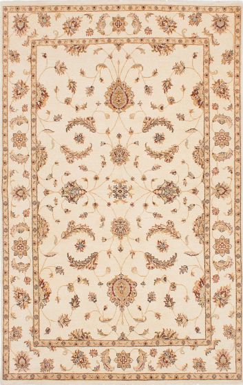 Indian Chobi Twisted 6'5" x 10'0" Hand-knotted Wool Rug 