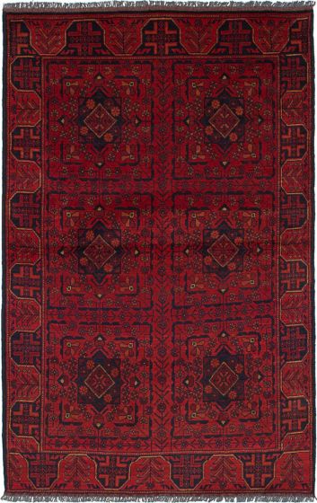 Afghan Finest Khal Mohammadi 4'1" x 6'3" Hand-knotted Wool Rug 