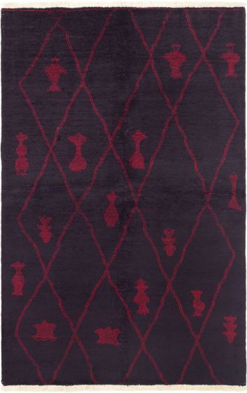 Indian Vibrance 5'10" x 8'10" Hand-knotted Wool Rug 