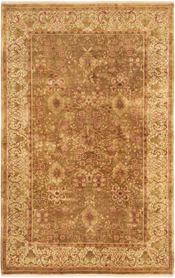 Indian Jamshidpour 5'8" x 8'9" Hand-knotted Wool Rug 