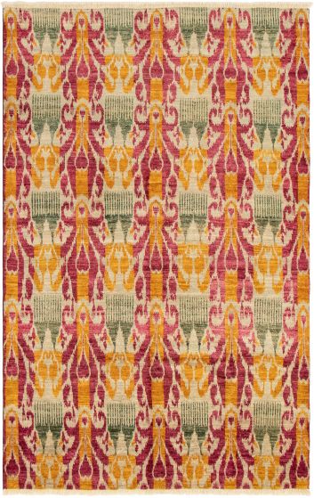 Indian Shalimar 6'2" x 9'8" Hand-knotted Wool Rug 